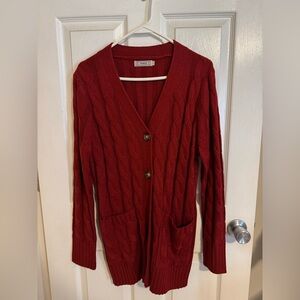 Tarse Red Knit Sweater